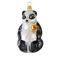 (22) Christopher Radko Company A Winter Bear's Heart, 5.00 Inch, Ornament Aids Charity Panda 96Sp15