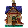 (23018) Old World Christmas Our New Home, 4.75 Inch, Ornament House Cardinal 20052