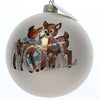 (23211) Holiday Ornament Reindeer Painted Ball, 3.50 Inch, Noel Christmas 4035888