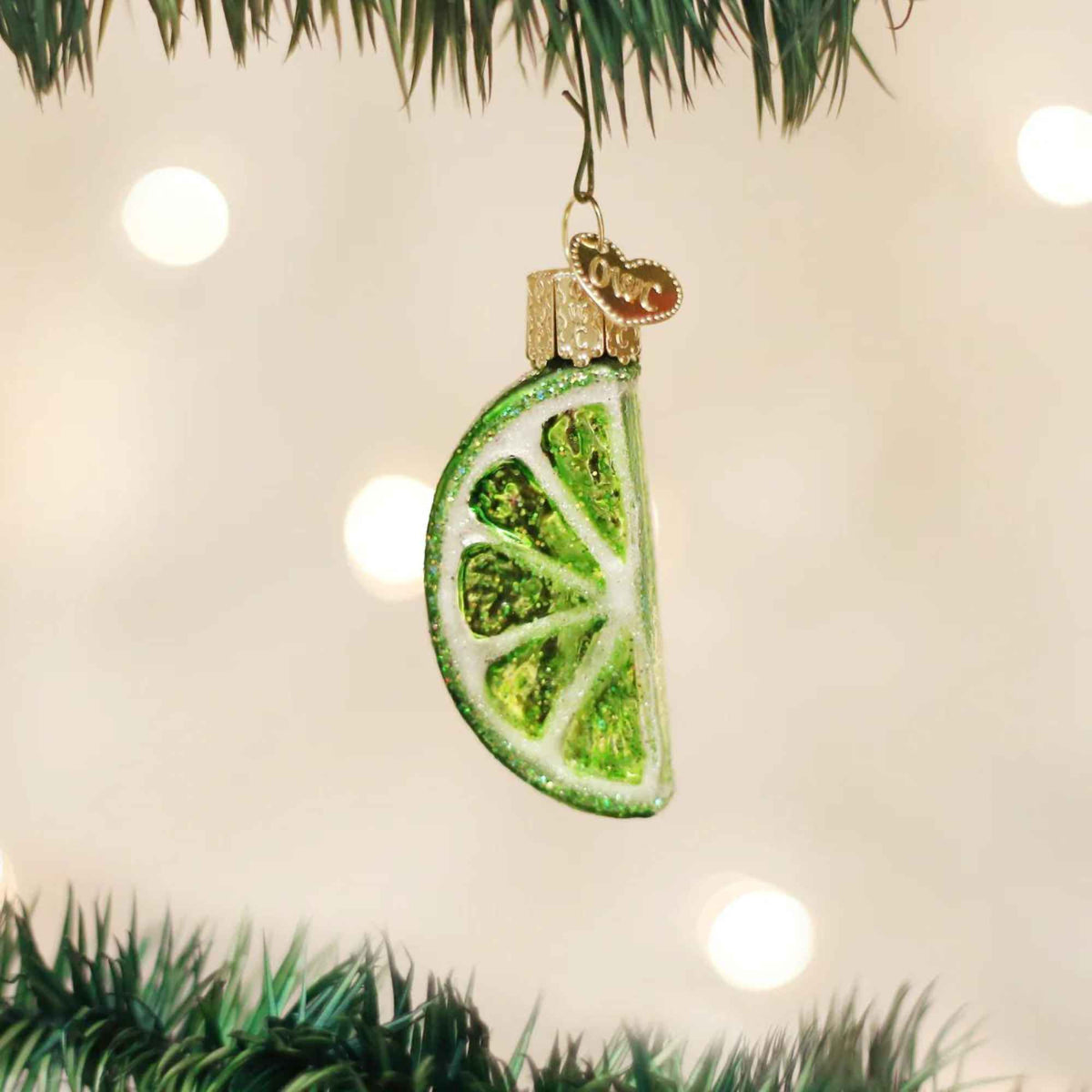 Old World Christmas Lime Slice - - SBKGifts.com