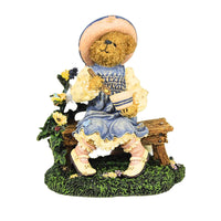 (2353) Boyds Bears Resin Lil' Miss Muffet...What's In The Bowl?, 4.00 Inch, Fairy Tale Bearstone 2455