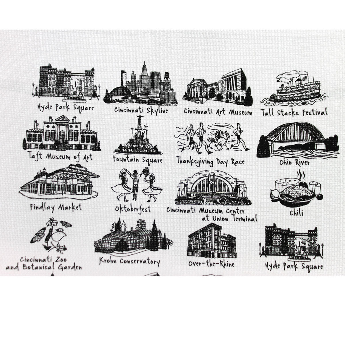 Home Decor Cincinnati Tea Towel - - SBKGifts.com