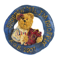 (23928) Boyds Bears Resin C.C. Shopsalot Pin, 2.25 Inch, Bearwear Fob Club 200711