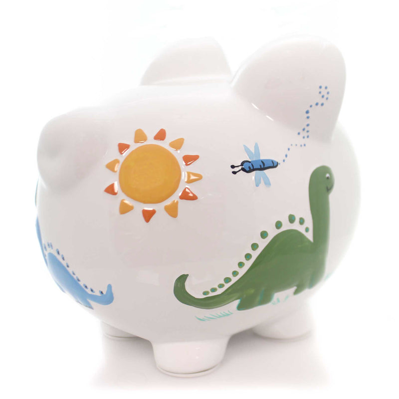 (23949) Child To Cherish Dinosaur Bank, 7.75 Inch, Piggy Save Money 36826