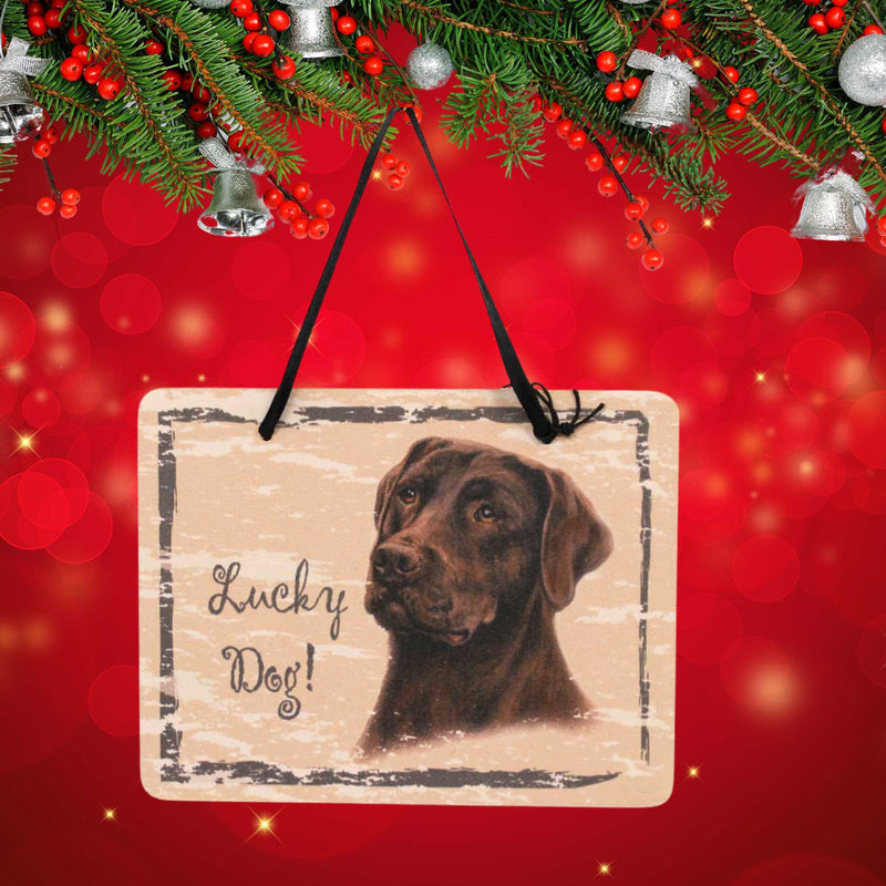 Animal Chocolate Labrador Retriever Plaque - - SBKGifts.com