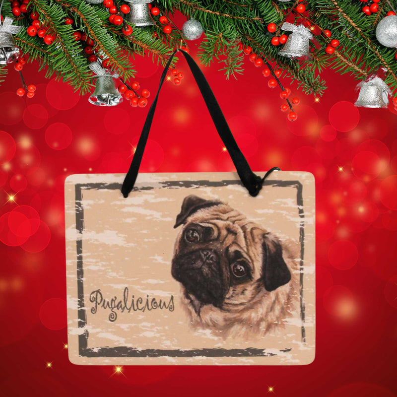 Animal Pug Plaque - - SBKGifts.com