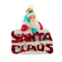 (241) Christopher Radko Company Santa On Santa, 4.75 Inch, Ornament Santa Christmas 4480