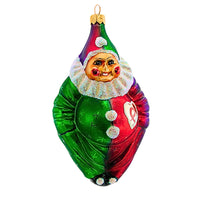 (2468) Christopher Radko Company A Caring Clown, 5.50 Inch, Ornament Aids 1997 Red Ribbon 97Sp22