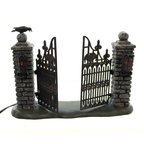 Department 56 Villages Spooky Wrought Iron Gate - - SBKGifts.com