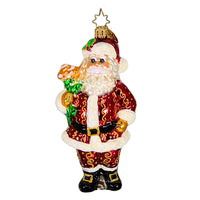 (25548) Christopher Radko Company Winter Rose, 5.00 Inch, Christmas Santa 3010706