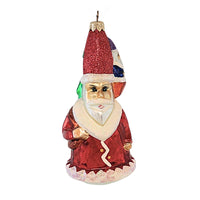 (256) Christopher Radko Company Triple Nick, 6.25 Inch, Ornament Santa Christmas 981500