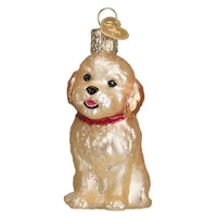 (25705) Old World Christmas Cockapoo Puppy, 3.25 Inch, Ornament Dog Pet 12440