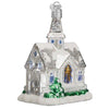 (25708) Old World Christmas Sparkling Cathedral, 4.25 Inch, Glass Ornament Church 20076