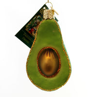 (25711) Old World Christmas Avocado, 3.25 Inch, Rnament Fruit Seed 28059