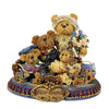 (2581) Boyds Bears Resin Gary, Tina, Matt, & Bailey...From Our Home To You, 4.50 Inch, Limited Edition Bearstone 227804