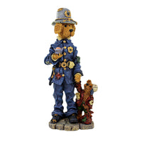 (2659) Boyds Bears Resin Sgt Rex & Matt...The Runaway, 7.50 Inch, Dog Cop Folkstone 2874