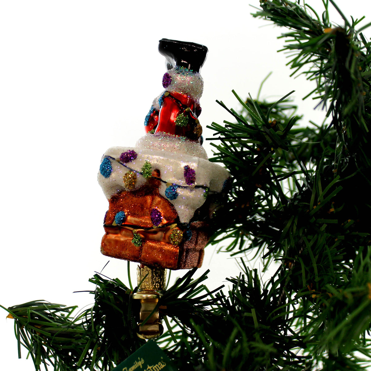 Old World Christmas Oops  Santa In Chimney - - SBKGifts.com