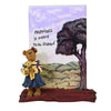 (2670) Boyds Bears Resin Megan Mcbruin & Friend Frame, 6.25 Inch, Americana Bearstone 1E 27324