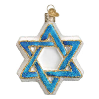 (26826) Old World Christmas Star Of David, 3.50 Inch, Hanukkah Hebrew Shield 22033