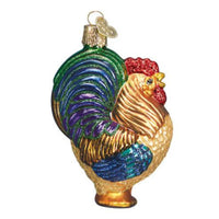 (27068) Old World Christmas Rooster, 3.50 Inch, Midnight Crow Mass 16006