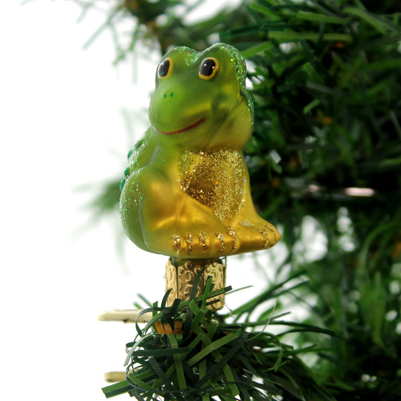 Old World Christmas Happy Frog - - SBKGifts.com