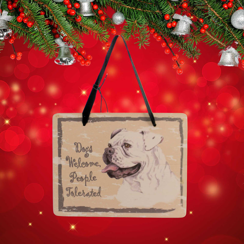 Animal American Bulldog Plaque - - SBKGifts.com