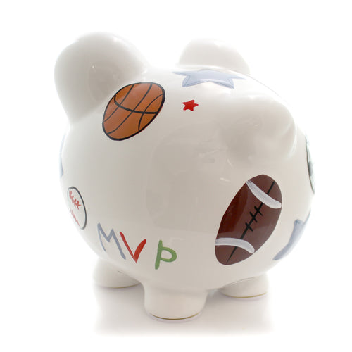 Bank Large Sports Pig - - SBKGifts.com