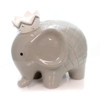 Bank Gray Coco Elephant Bank - - SBKGifts.com