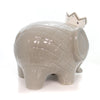 (27538) Bank Gray Coco Elephant Bank, 7.75 Inch, Baby Hand Painted 3780Gy