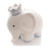 Child To Cherish White/Blue Coco Elephant Bank - - SBKGifts.com