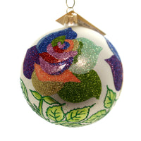 (27610) Christina's World Rainbow Roses, 4.50 Inch, Ball Ornament Flower Flo699