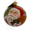 (27636) Christina's World Santa Green Eyes, 4.50 Inch, Ornament Ball Holly Tra413