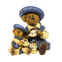 (2786) Boyds Bears Resin Catherine & Caitlin Berriweather, 3.50 Inch, Club Fob Bearstone 200021