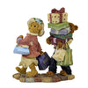 (2799) Boyds Bears Resin Ms Shopsalot W/ Schlepper, 5.00 Inch, Bearstone Husband Shop 1E 2277990