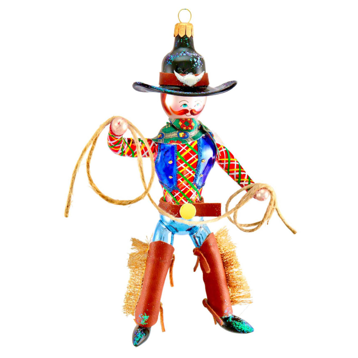 (63911) Pre-Order The Ornament King Yippe Yi Yo, 7.00 Inch, Cowboy Western Italian Ornament 49025