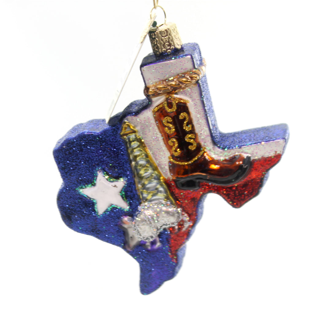 Christmas Cowboy Boots Ornament - Old World Christmas