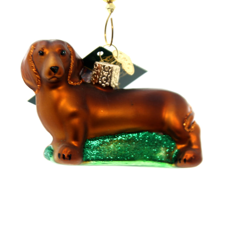 Wiener dog 2024 christmas ornament