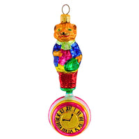 (Parent-980110) Christopher Radko Company Kitty Clock, 5.50 Inch, Ornament Timepiece Cat