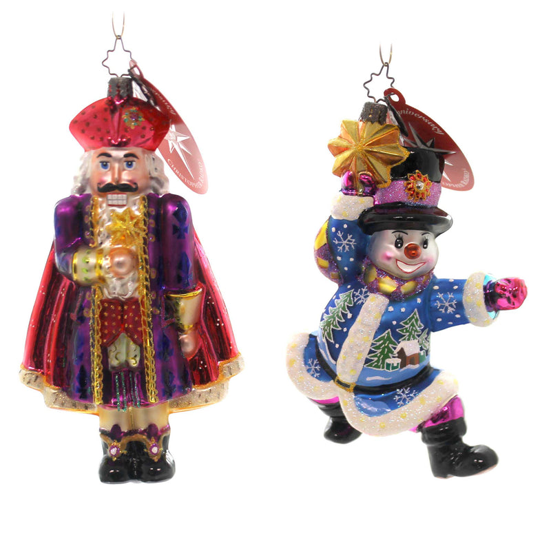 (2856) Christopher Radko Company The Light Brigade, 6.25 Inch, Ornament Santa Angel Snowman 1012222