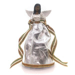 Tiffany Treetopper Silver - One Angel Tree Topper 12.5 Inch, Plastic - African American Angel 19214 (28949)
