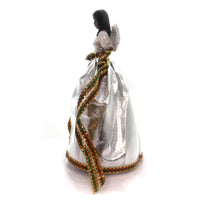 (28949) Black Art Tiffany Treetopper Silver, 12.50 Inch, African American Angel 19214