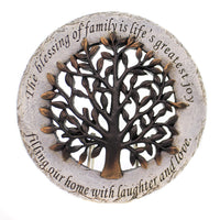 (28979) Garden Tree Stepping Stone, 12.00 Inch, Family Blessings 10207