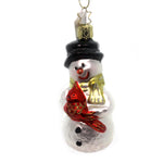 4.00 Inch Holiday Greeters Ornament Snowman Red Bird 102007 (29418)