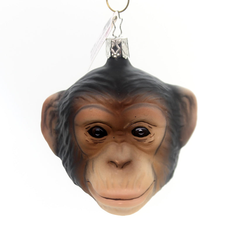 (29427) Inge Glas Chimpanzee, 3.50 Inch, Africa Great Ape Ornament 109816