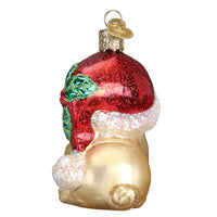 Old World Christmas Holly Hat Pug - - SBKGifts.com