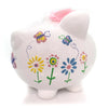 (30144) Child To Cherish Flutterflies Bank, 7.75 Inch, Save Money Gift 36818