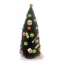 (30672) Halloween Bottles And Bones Bottle Brush Tree, 12.00 Inch, Poison Skeletons Sn5818