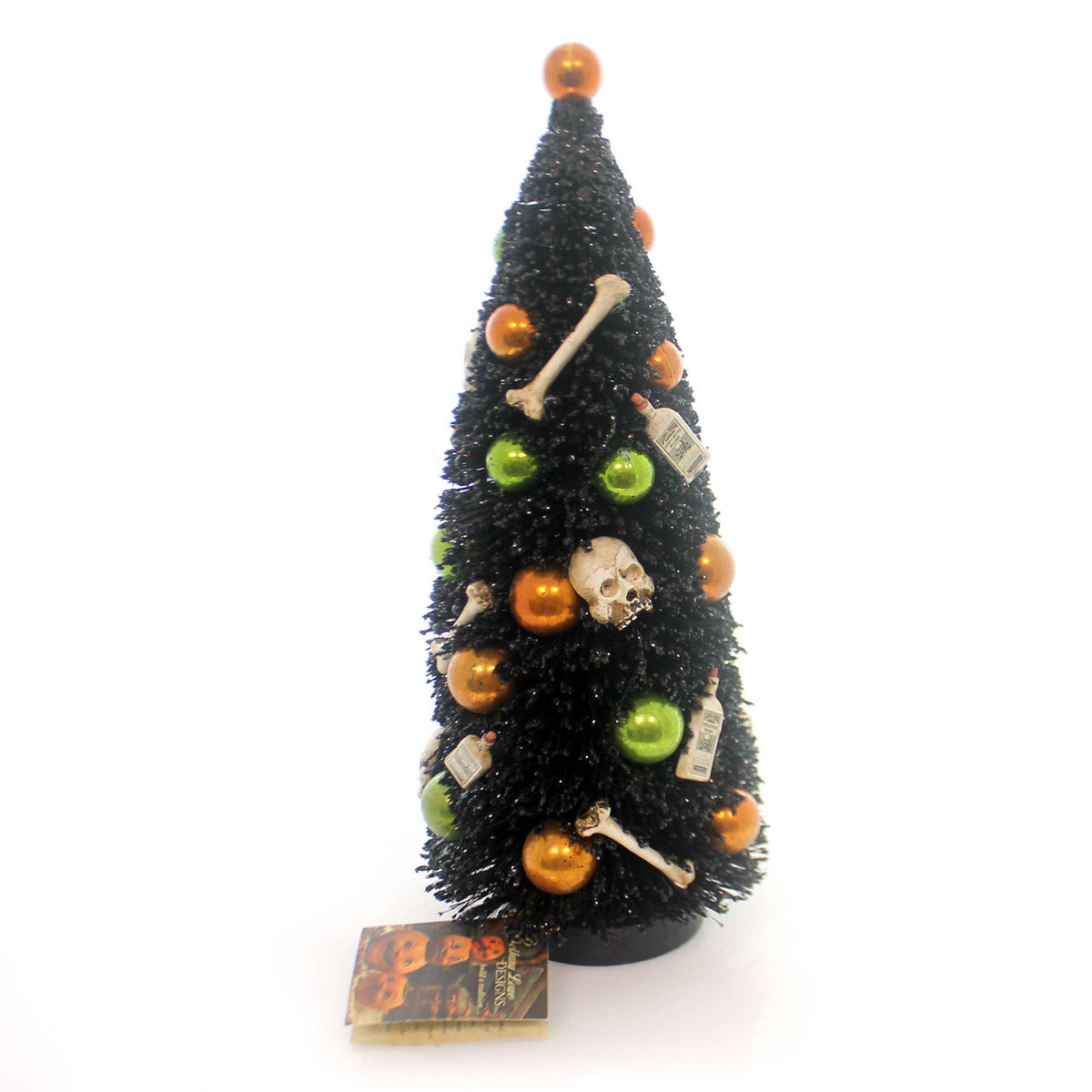 Halloween Bottles And Bones Bottle Brush Tree - - SBKGifts.com