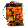 (31283) Halloween Moon And Owl Electric Figurine, 17.50 Inch, Lighted Pumpkin Grapevine Ch93