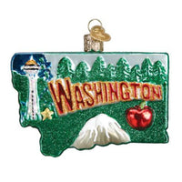 (31722) Old World Christmas State Of Washington, 3.50 Inch, State Olympia Space Needle 36199